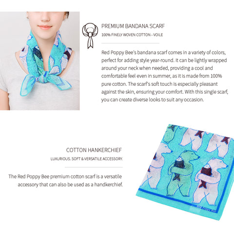 Polar Bear Cotton Bandana
