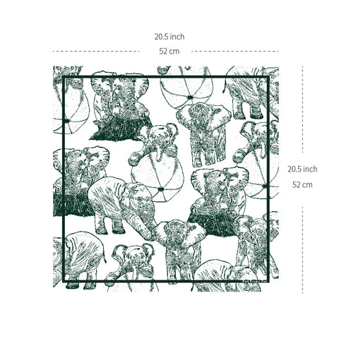 Elephant Cotton Bandana