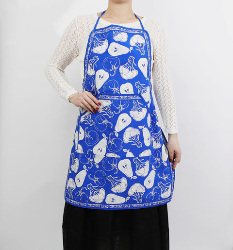 Screen-Printed Lightweight Adjustable Cotton Apron
