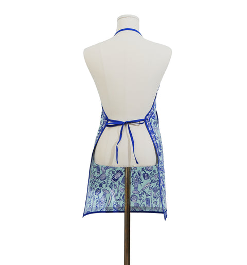 Screen-Printed Lightweight Adjustable Cotton Apron