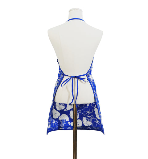 Screen-Printed Lightweight Adjustable Cotton Apron