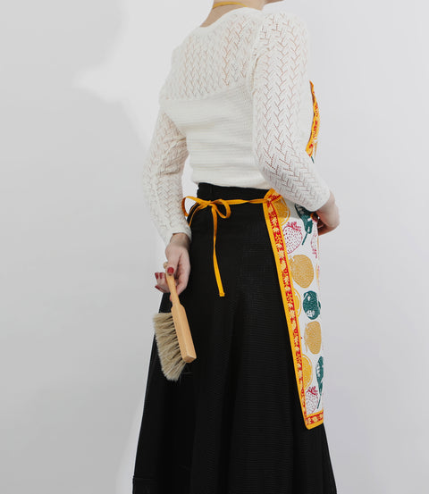 Screen-Printed Lightweight Adjustable Cotton Apron