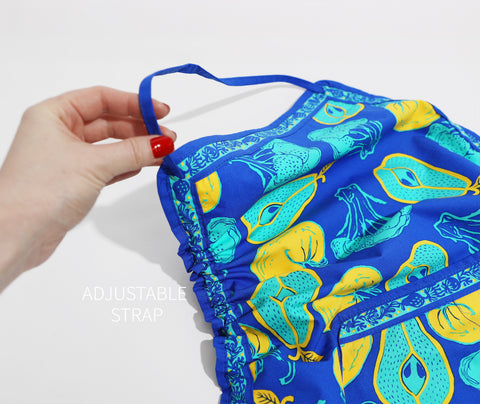 Screen-Printed Lightweight Adjustable Cotton Apron