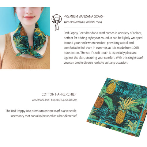 Pineapple Cotton Bandana