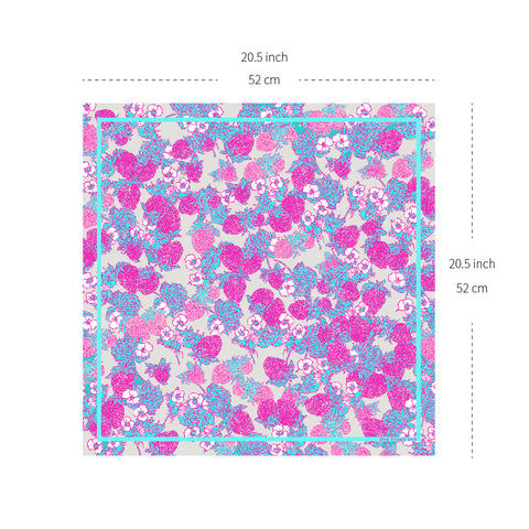 Soft Strawberry Cotton Bandana