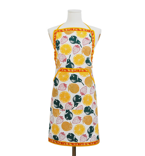 Screen-Printed Lightweight Adjustable Cotton Apron