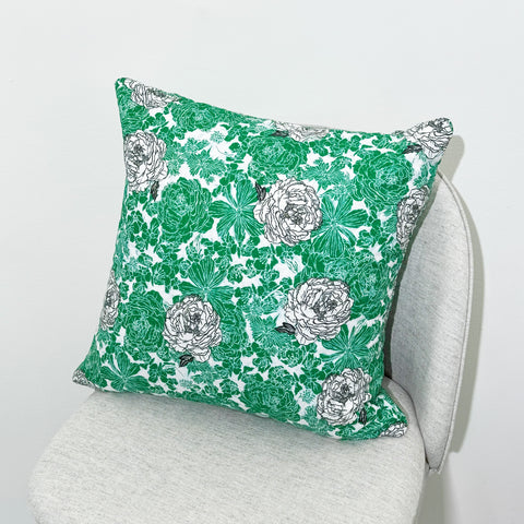 Peony Quilted Cushion Cover