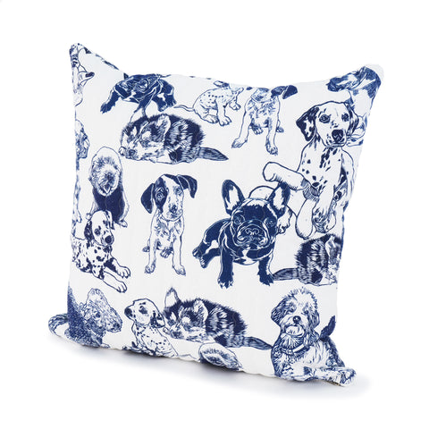 Dog Quilted Cushion Cover
