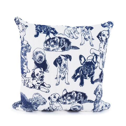 Dog Quilted Cushion Cover