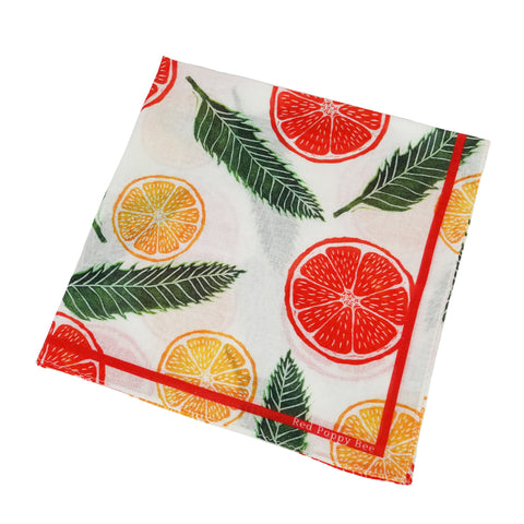 Grapefruit Orange Cotton Bandana