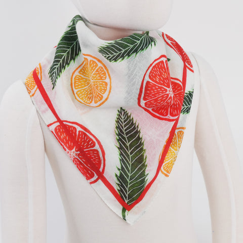 Grapefruit Orange Cotton Bandana
