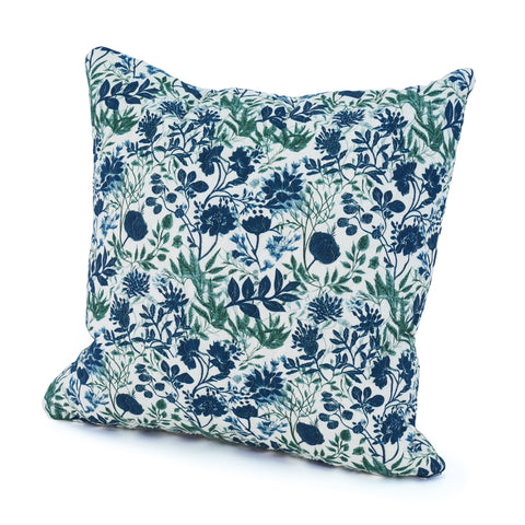 Green Botanic Garden Quilted Cushion Cover