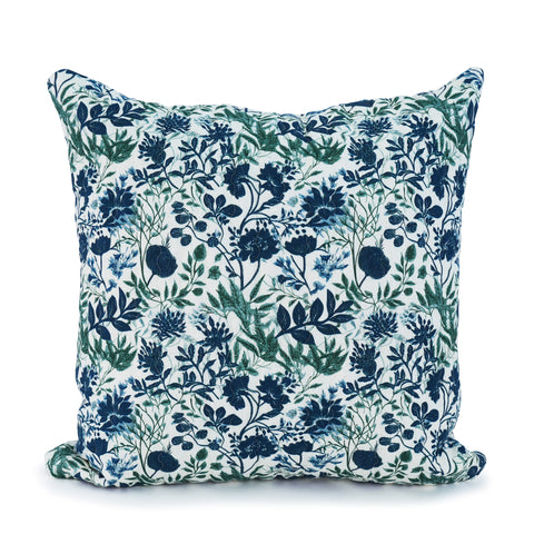 Green Botanic Garden Quilted Cushion Cover