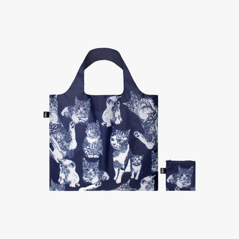 Cat Blockprint Tote Bag
