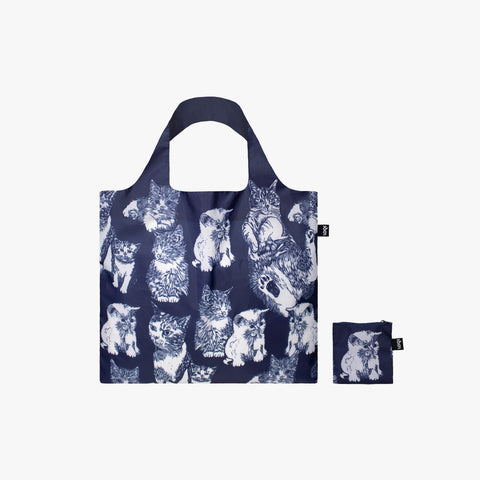 Cat Blockprint Tote Bag