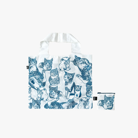 Cat Blockprint Tote Bag LOQI Limited Edition